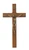 7.5" Brazilian Walnut Wall Crucifix with Antique Gold Corpus 82-09