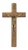 6.75" Brazilian Walnut Log Wall Crucifix with Antique Gold Corpus 82-14
