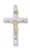 Rhodium over Pewter Two-Tone Crucifix on 24" Chain RC7021