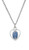 Sterling Silver Blue Miraculous Baby Medal on 13" Chain LMHBBT