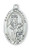 St. Dymphna Sterling Silver Medal on 18" Chain L500DY