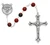 7mm Holy Spirit Red and Black Rosary 833R