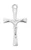 Sterling Silver Crucifix on 18" Chain with Velour Box L9190