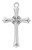 Sterling Silver Cross with CZ Stones on 18" Chain L9235