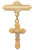 Gold over Sterling Silver Two-Tone Crucifix Baby Pin 429JT