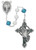 7mm Frosted Pearl Praying Hands Rosary P653R