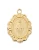 Gold over Sterling Silver Miraculous Medal on 16-18" Chain J588
