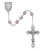 6mm AB Amethyst June Birthstone Rosary R391-AMG