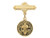 St. Benedict Gold over Sterling Silver Baby Pin 440J