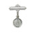 Miraculous Medal Sterling Silver Baby Pin 422LMI