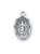 Sterling Silver Baby Oval Miraculous Medal on 13" Chain L569BT
