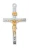 Sterling Silver Two-Tone Crucifix on 20" Chain L9082