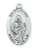 Sterling Silver St. Jude Medal on 18" Chain L500JU