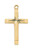 Gold over Sterling Silver Cross on 16-18" Chain J8062
