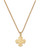 Gold over Sterling Silver Baby Four-Way Medal on 13" Chain J28B