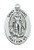 Sterling Silver St. Michael Medal on 24" Chain L461MK24