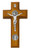 9.5" Walnut St. Benedict Sick Call Set Wall Crucifix 80-204