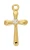 Gold over Sterling Silver Baby Cross on 13" Chain J9247BT