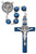 8mm Blue Wood St. Benedict Rosary R669DF