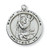 Sterling Silver St. Christopher Medal on 24" Chain L515CH-24
