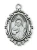 Sterling Silver St. Jude Medal on 18" Chain L621JU