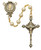 7mm Pearls of Mary Rosary with Gold Plated Crucifix 454HF