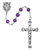 6mm Genuine Amethyst Rosary 560ASF