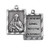 Pewter Our Lady of Mount Carmel Scapular Medal on 18" Chain D611