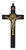 8" Black Wood St. Benedict Wall Crucifix 80-217