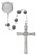 6mm Hematite Holy Face of Jesus Rosary R942F
