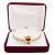 18kt Gold Plated Sacred Heart and Immaculate Heart Red Heart Bolo Bracelet BR298