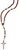7mm Brown Wood St. Benedict Rosary with Copper Crucifix P663F