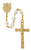 6mm Pearl Rosary with Gold Plated Crucifix R989HF