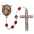6mm Red Sacred Heart Rosary R220DF