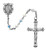5mm Swarovski Crystal Rosary with Sterling Silver Crucifix and Center R01LW