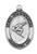 Sterling Silver Snowboarding Medal on 24" Chain L675SNB