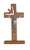 6" Walnut Standing Holy Spirit Crucifix 77-25