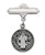 Sterling Silver St. Benedict Baby Pin 440LT