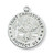 Sterling Silver St. Christopher Medal on 18" Chain L310CH