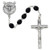 Oval Black Bead Holy Spirit Rosary R264SF