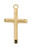 Gold over Sterling Silver Cross on 16-18" Chain J8004