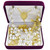 Gold Plated Oval Pearl Wedding Rosary R1029HF