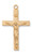 Gold over Sterling Silver Lord's Prayer Crucifix on 24" Chain J8080