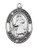 St. Christopher Sterling Silver Medal on 24" Chain L684CH