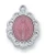 Sterling Silver Pink Baby Miraculous Medal on 13" Chain L595PB