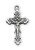 Sterling Silver Crucifix with Rhodium Plated Chain L9103
