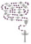 6mm Purple Glass Stations of the Cross Rosary P261C