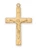 Gold over Sterling Silver Crucifix on 18" Chain J7027