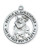 St. Christopher Sterling Silver Medal on 24" Chain L2514