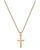 Gold over Sterling Silver Baby Cross on 13" Chain J6099B